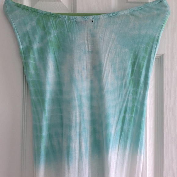 Raviya Unique Strapless Tie Dye Summer Maxi Dress - Picture 6 of 11